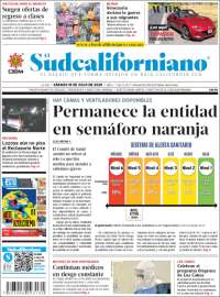 Portada de El Sudcaliforniano (M&eacute;xico)
