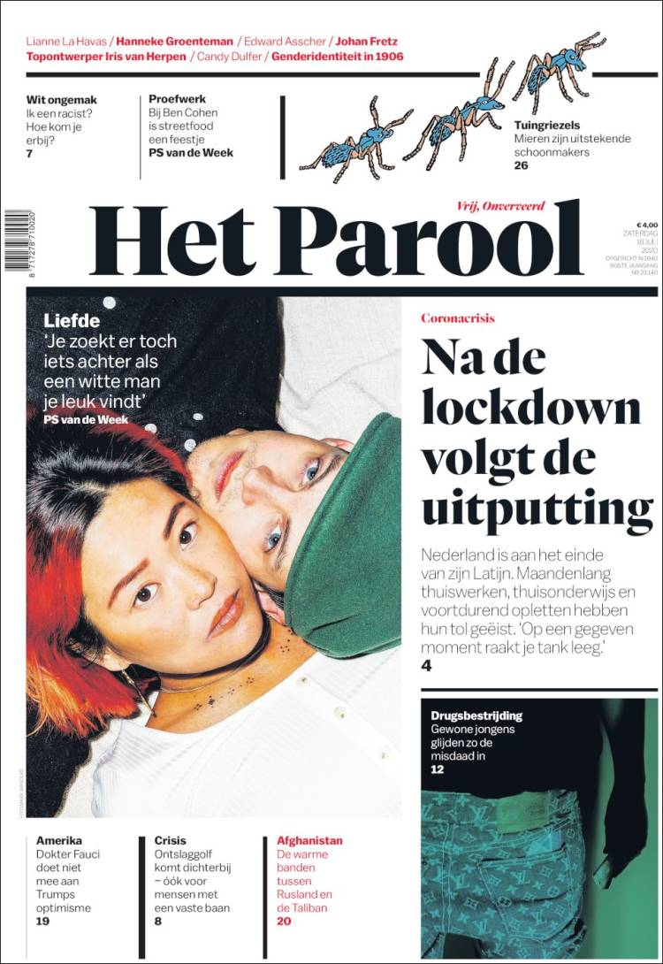 Portada de Het Parool (Pa&iacute;ses Bajos)