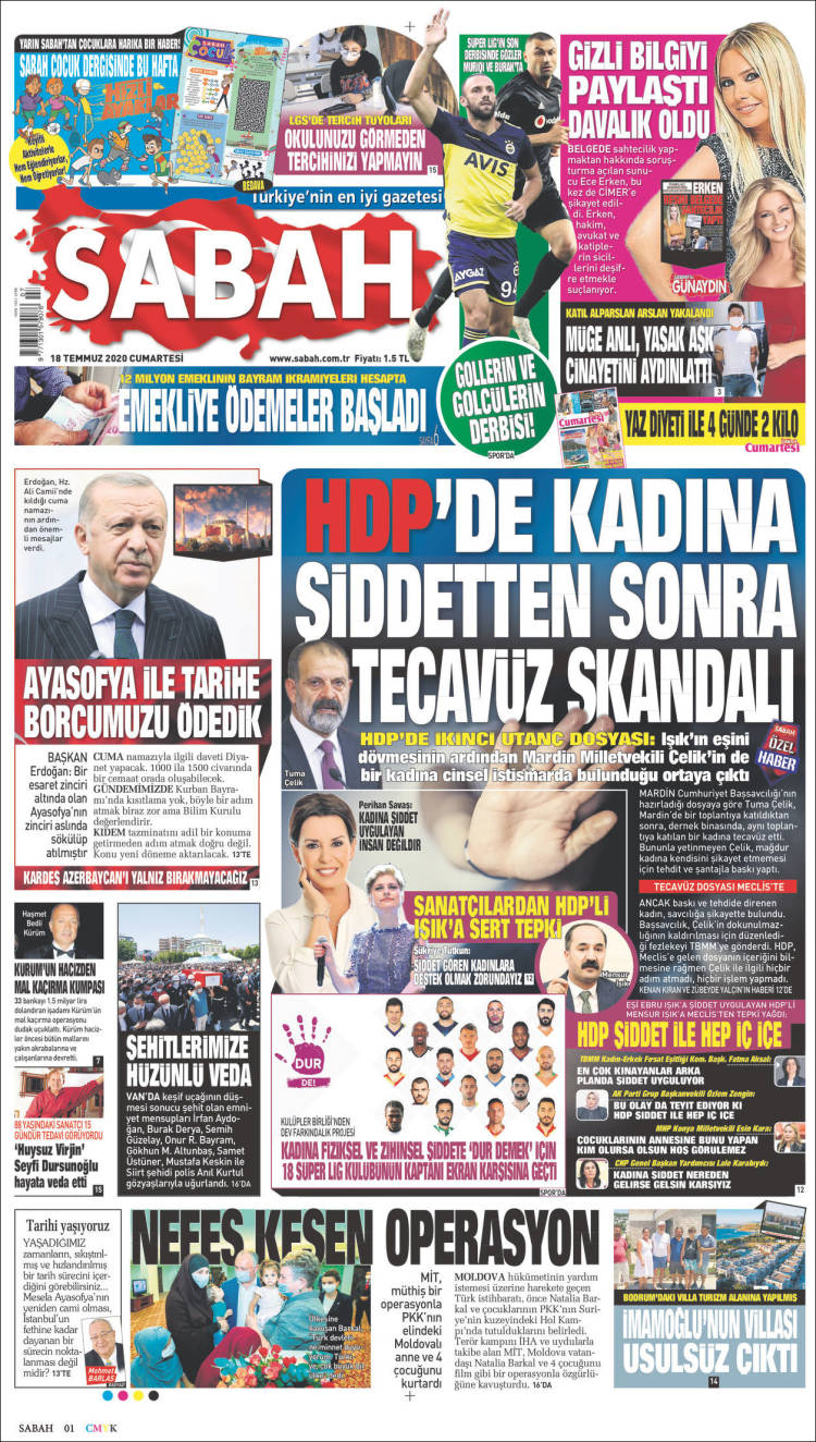 Portada de Sabah (Turqu&iacute;a)