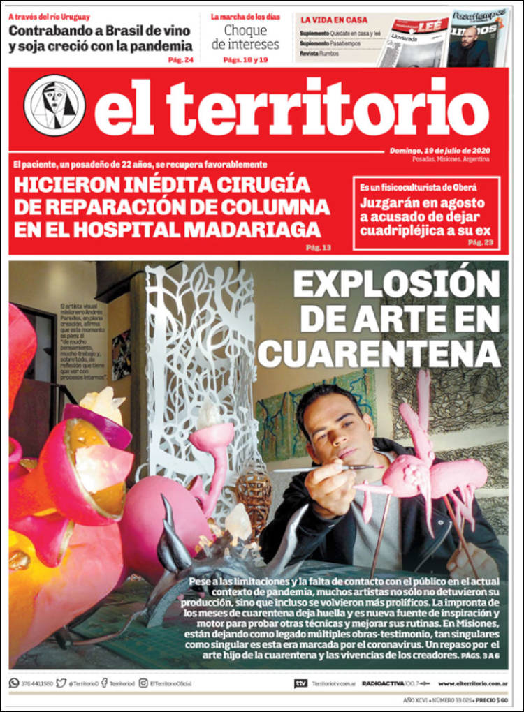 Portada de El Territorio (Argentina)