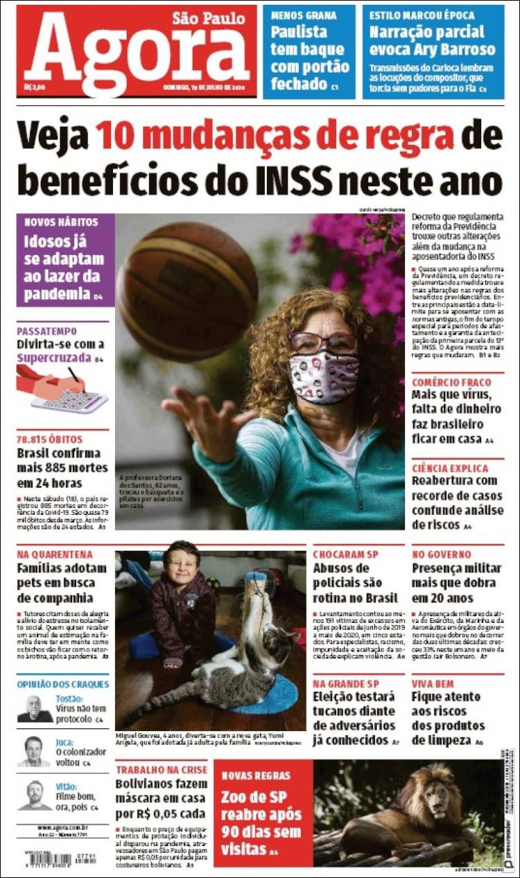 Portada de Jornal Agora (Brasil)