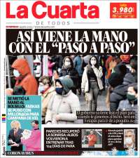 Portada de La Cuarta (Chile)