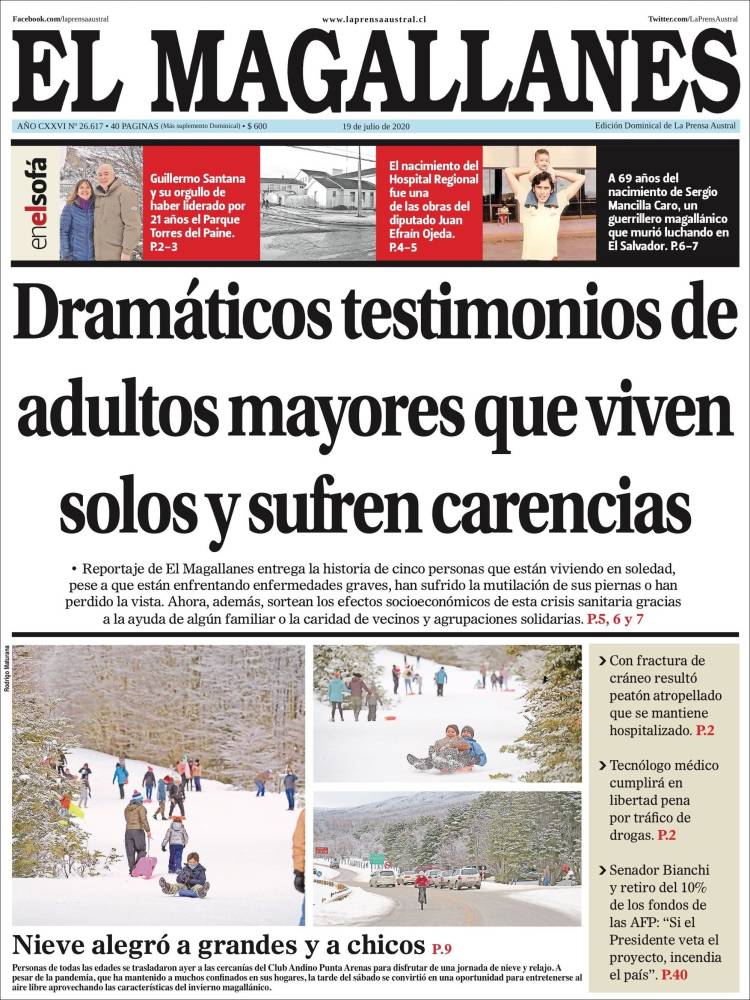 Portada de El Magallanes (Chile)