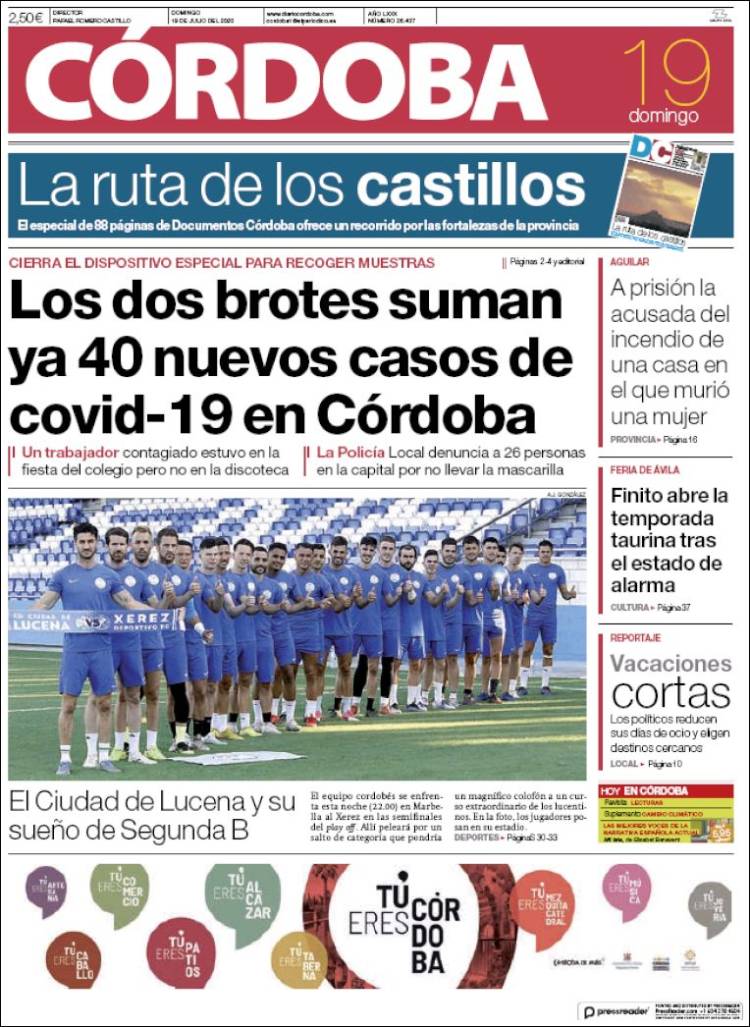 Portada de Diario de Córdoba (España)