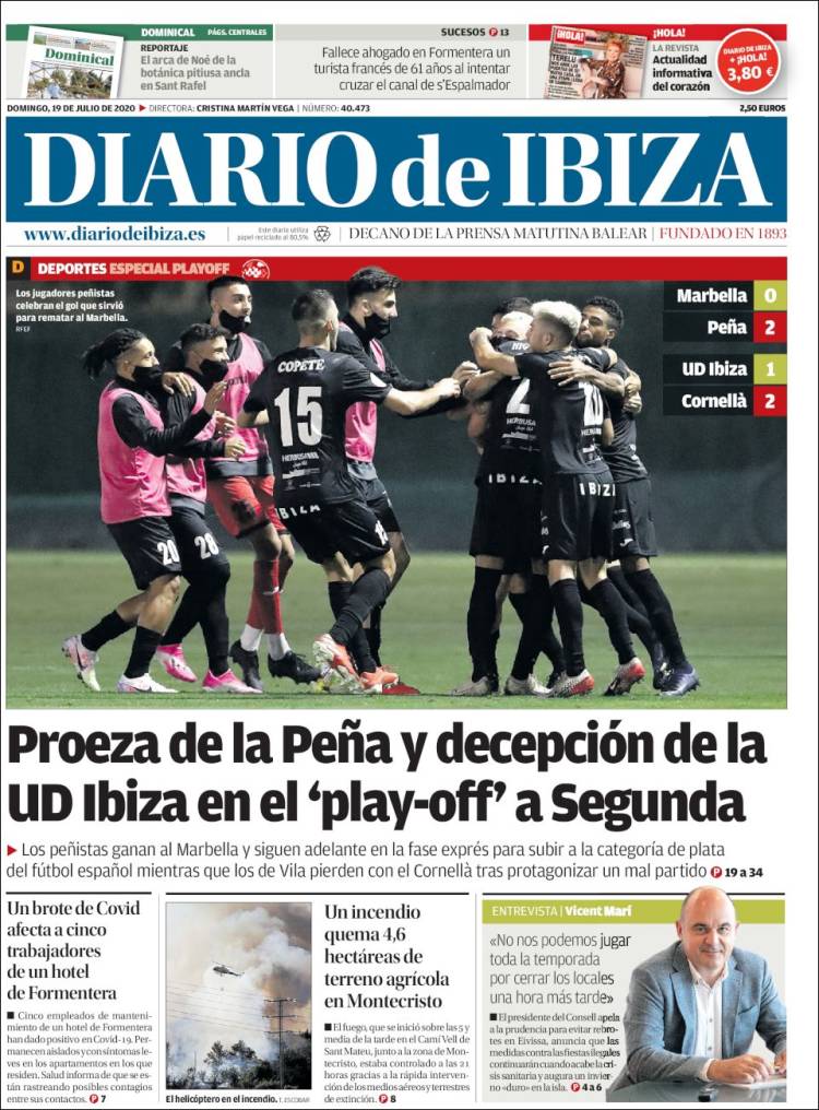 Portada de Diario de Ibiza (España)