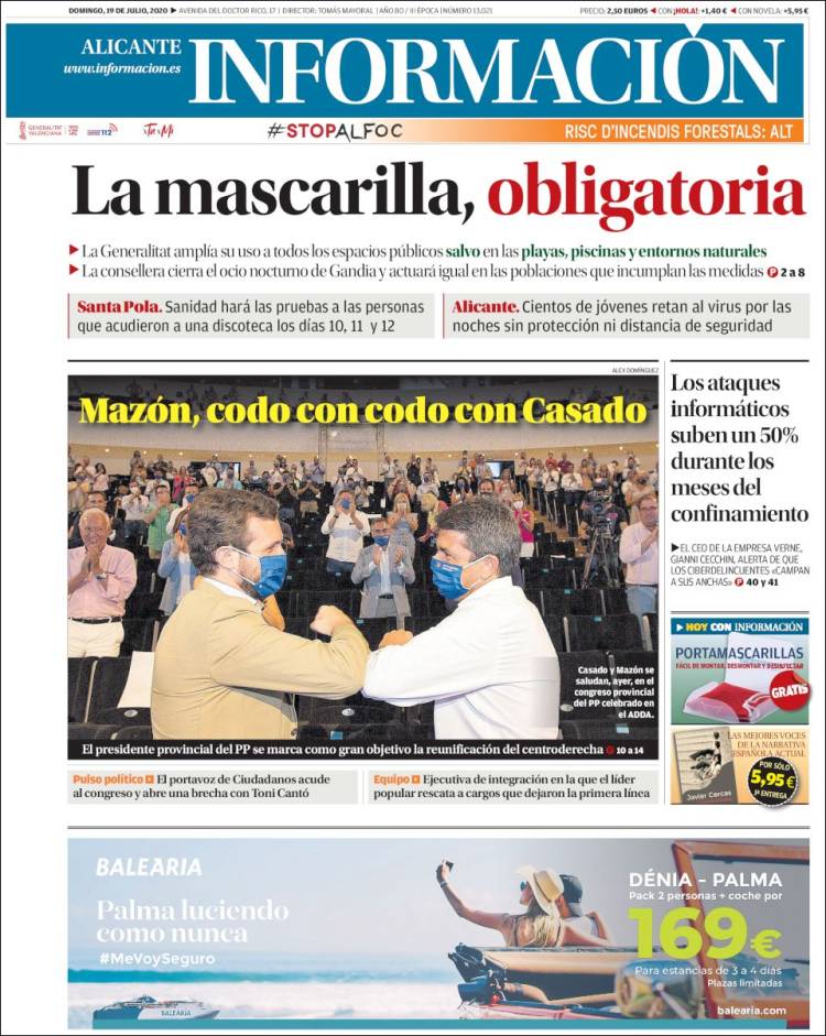 Portada de Diario Información (España)