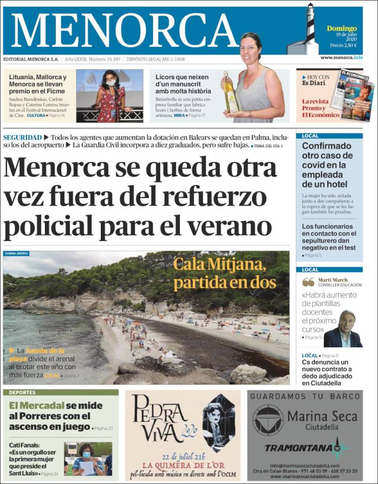 Portada de Menorca - Diario Insular (España)