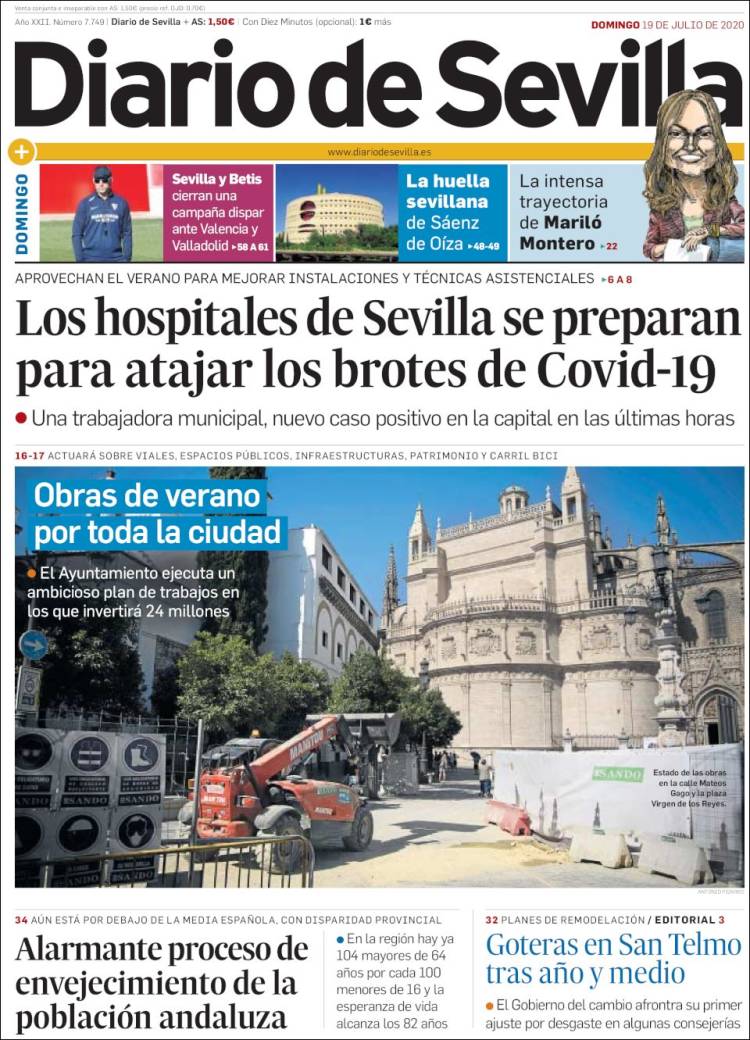 Portada de Diario de Sevilla (España)