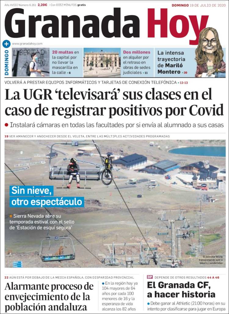 Portada de Granada Hoy (España)