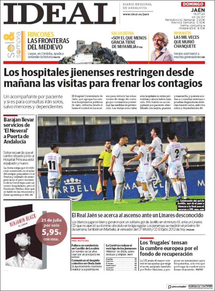 Portada de El Ideal de Jaén (España)