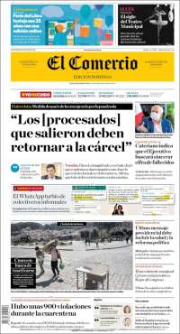 Portada de El Comercio (Peru)