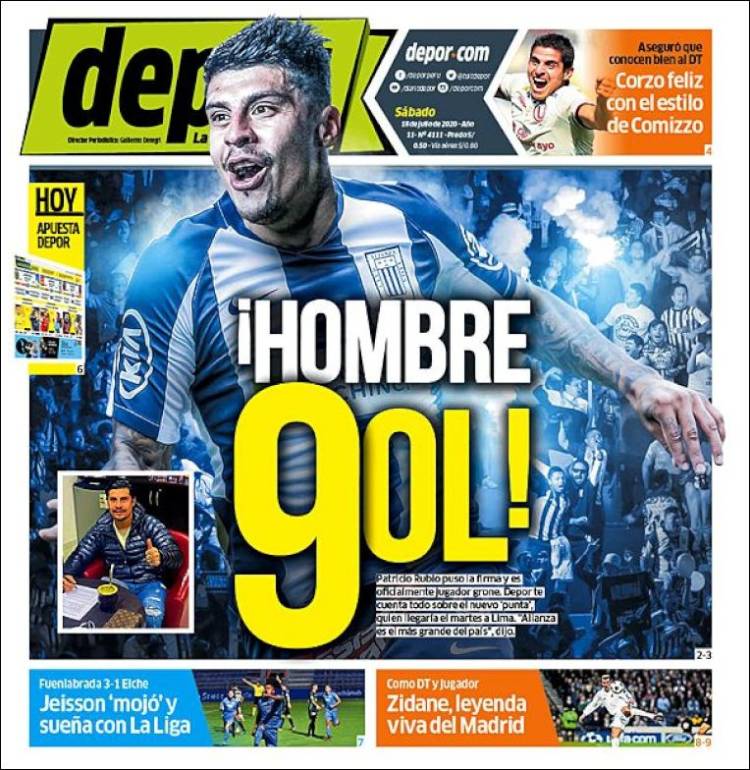 Portada de Depor (Peru)