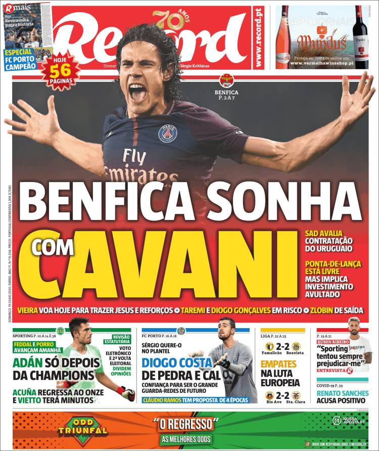 Portada de Record (Portugal)