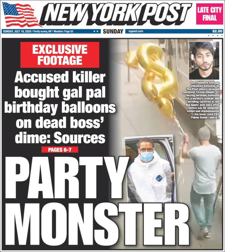 Portada de New York Post (USA)