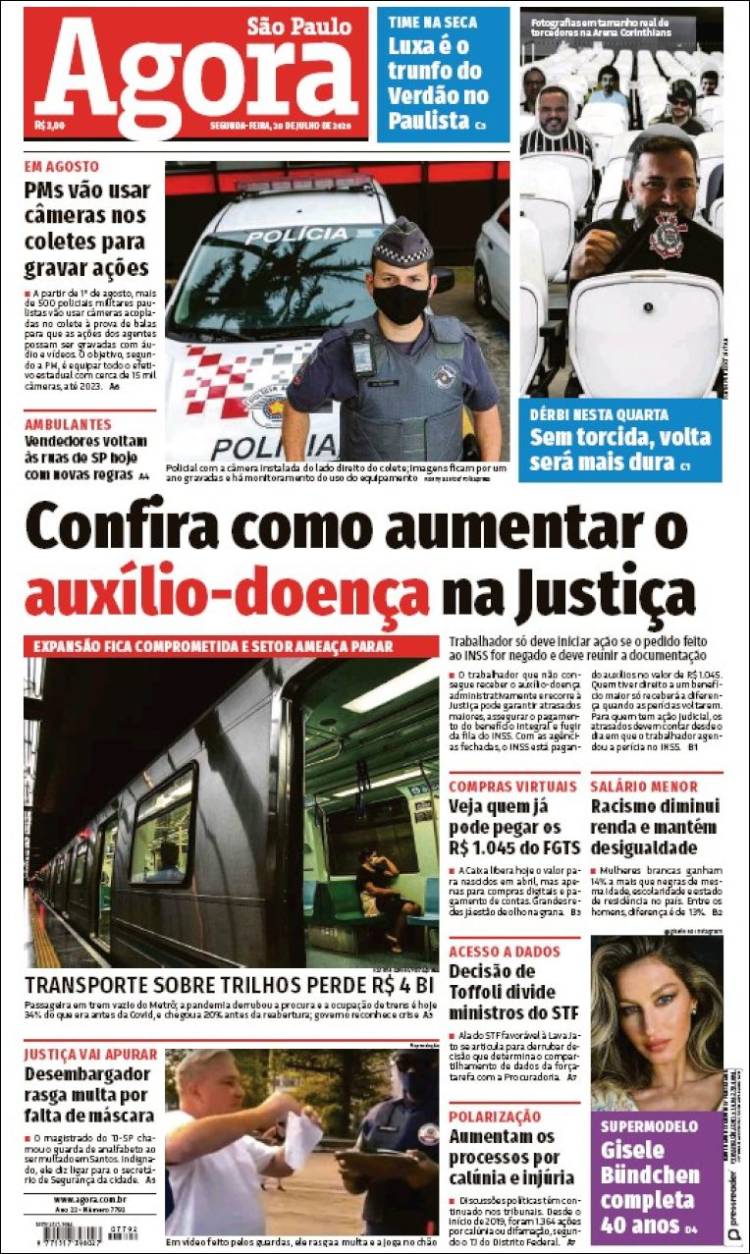 Portada de Jornal Agora (Brasil)