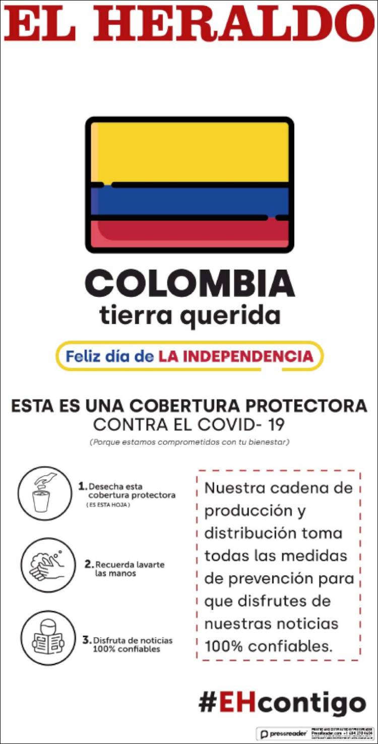 Portada de El Heraldo (Colombia)