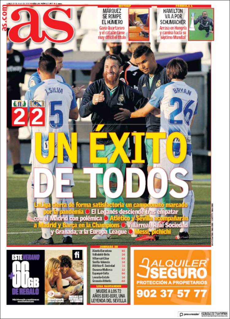 Portada de As (España)