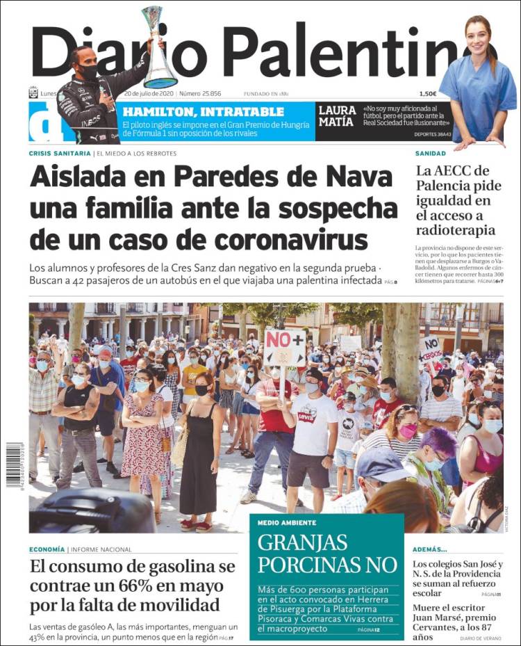 Portada de Diario Palentino (Spain)