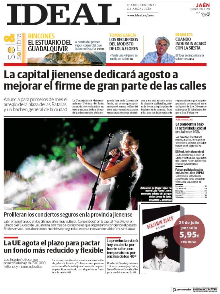 Portada de El Ideal de Jaén (España)