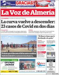 Portada de La Voz de Almería (Spain)