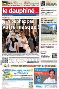 Portada de Le Dauphiné Libéré (Francia)