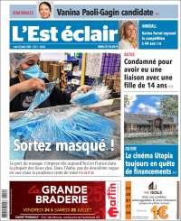 Portada de L'Est Eclair (France)