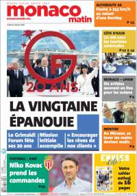 Portada de Nice-Matin (France)