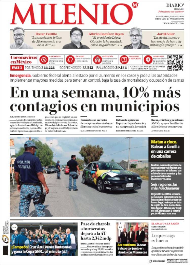 Portada de Milenio de Hidalgo (M&eacute;xico)
