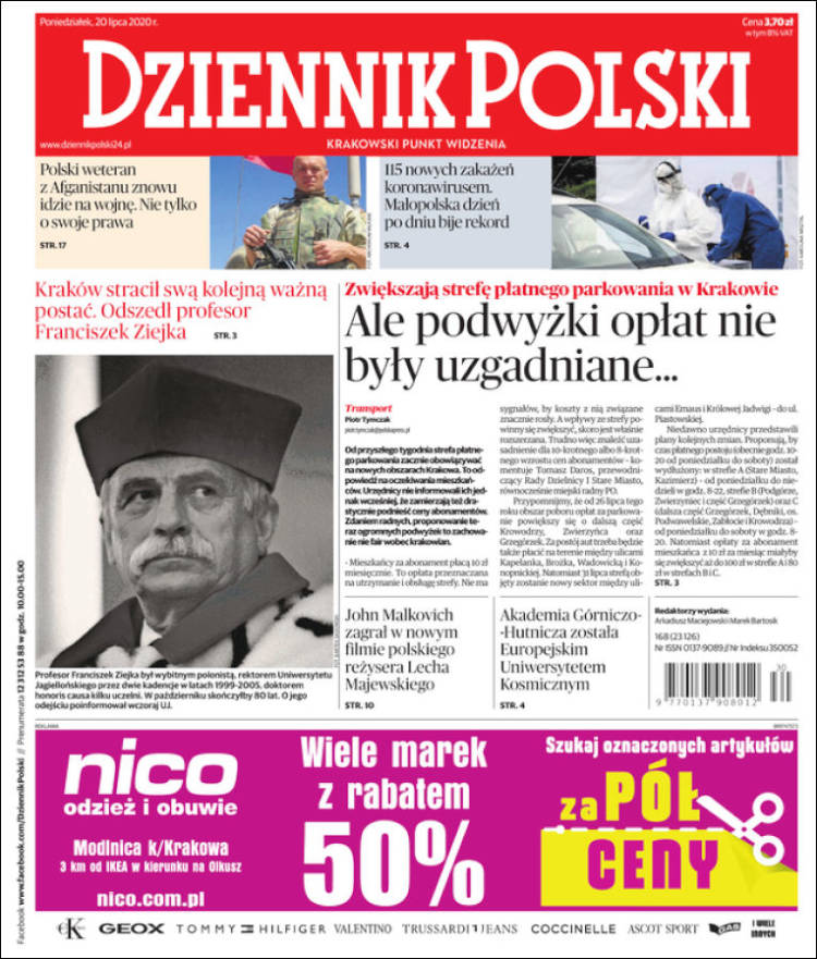Portada de Dziennik (Polonia)