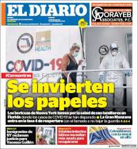 Portada de El Diario NY (USA)