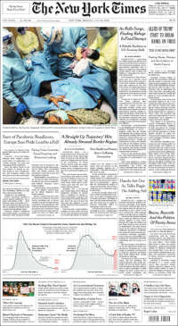 Portada de New York Times (USA)