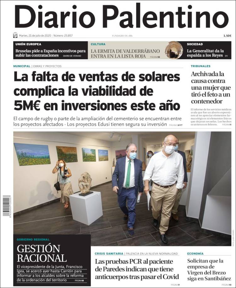 Portada de Diario Palentino (España)