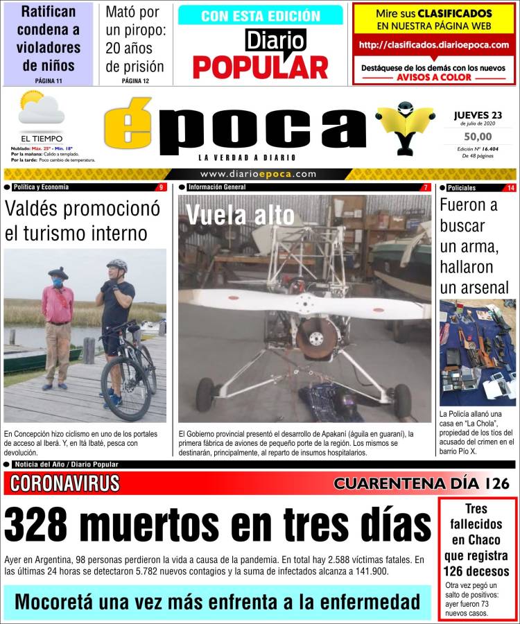 Portada de Diario Época (Argentina)