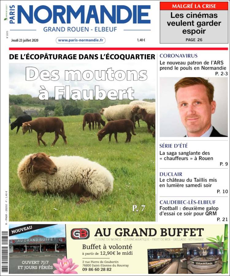 Portada de Paris Normandie (Francia)