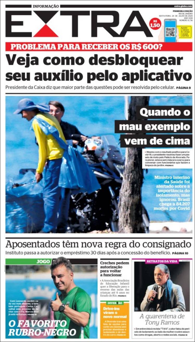 Portada de Extra (Brasil)