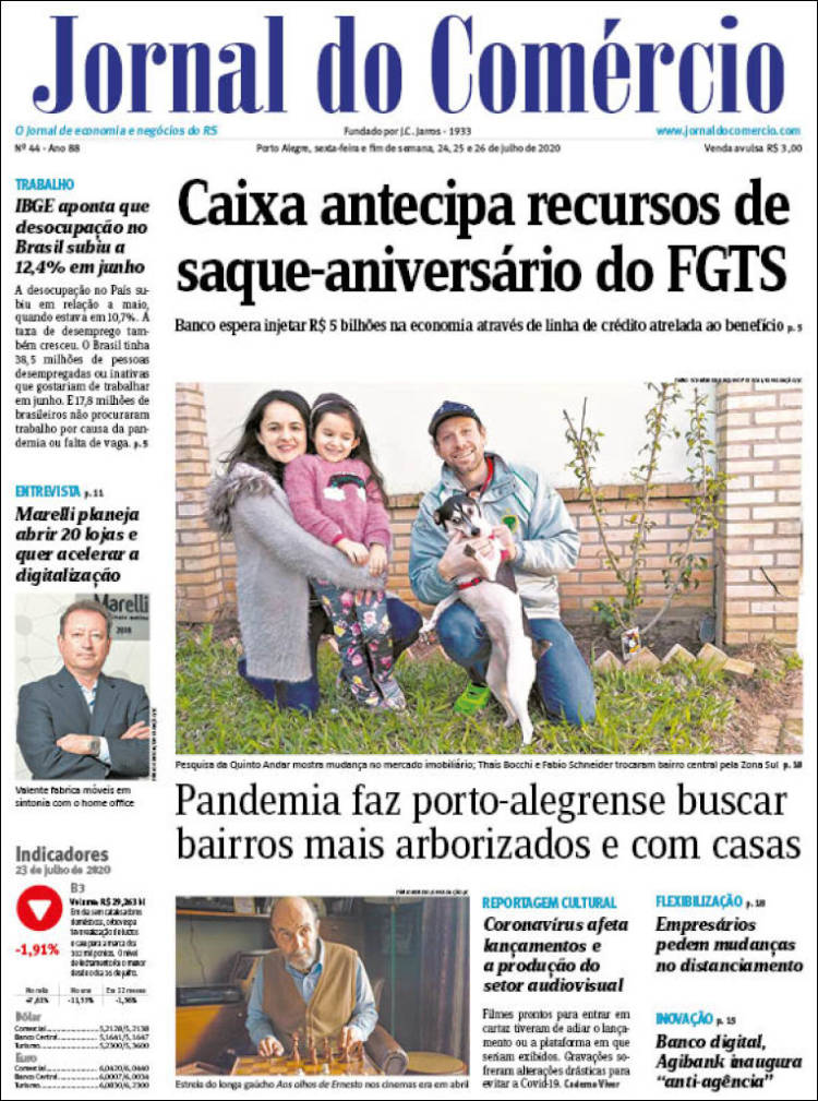 Portada de Jornal do Comércio (Brasil)