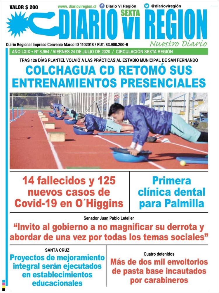 Portada de Diario VI Región (Chile)