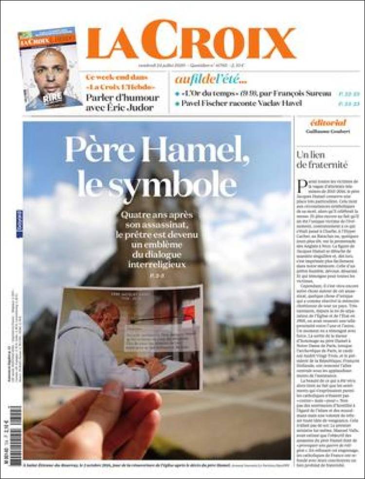 Portada de La Croix (Francia)