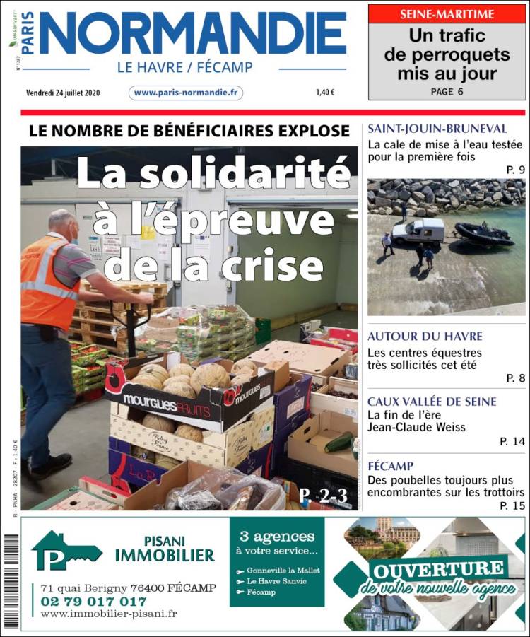 Portada de Progres de Fecamp (Francia)