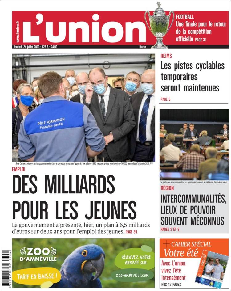 Portada de L'Union (Francia)