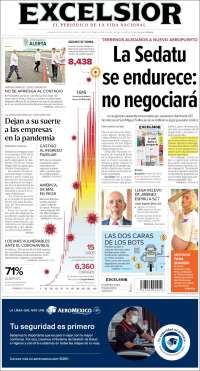 Portada de Excelsior (México)