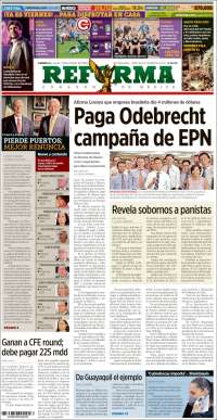 Portada de Reforma (México)