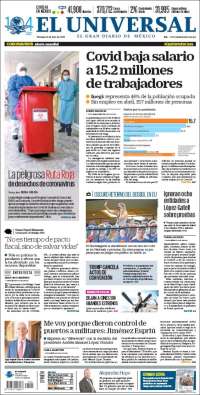 Portada de El Universal (México)