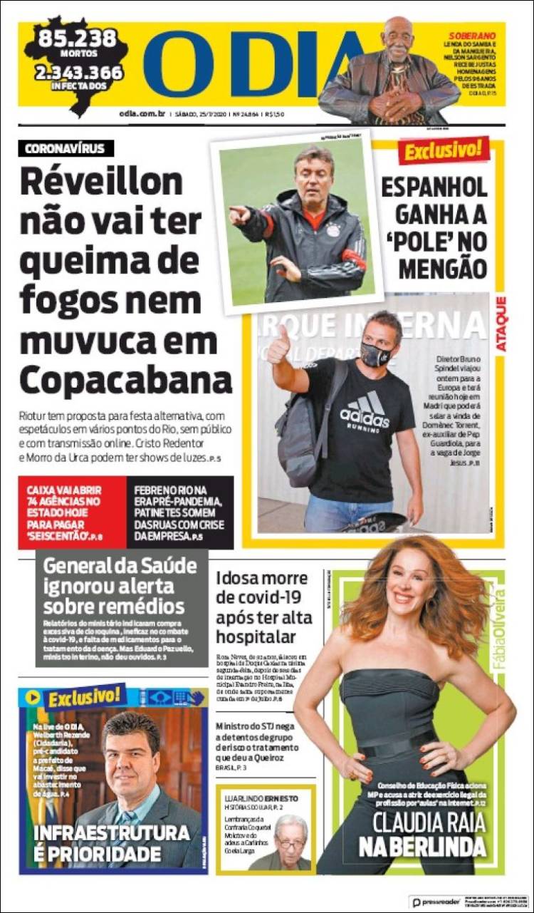 Portada de O Dia (Brasil)