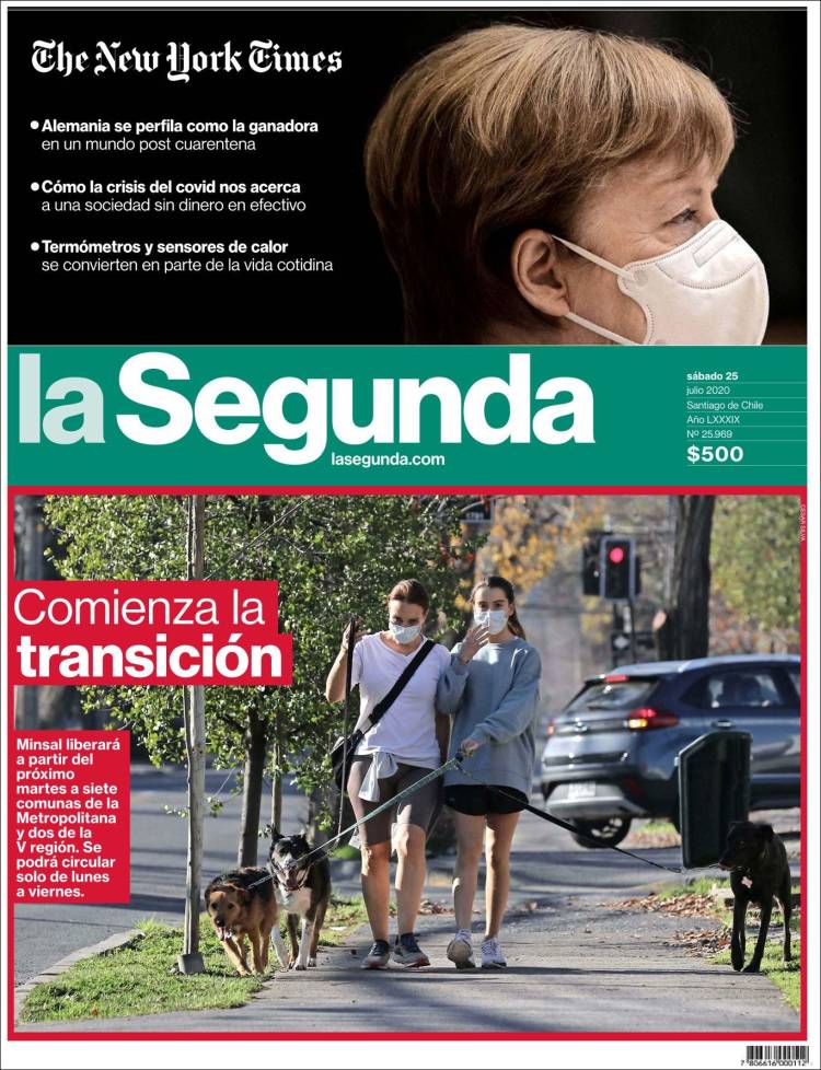 Portada de La Segunda (Chile)