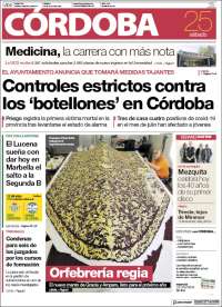 Portada de Diario de Córdoba (España)