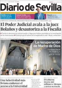 Portada de Diario de Sevilla (España)