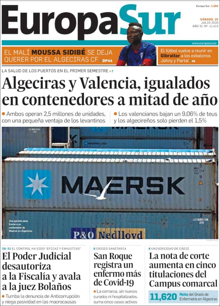 Portada de Europa Sur (España)