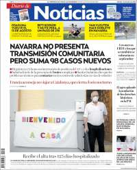 Portada de Noticias de Navarra (España)