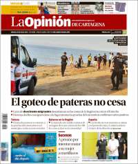 Portada de La Opinión de Murcia (España)